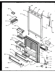 11 - Ref Door parts for Amana Refrigerator TXI22R2L / P1168014W L from AppliancePartsPros.com