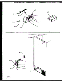 09 - Factory Installed Ice Maker parts for Amana Refrigerator TXI22R2W / P1168014W W from AppliancePartsPros.com