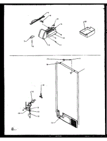 07 - Factory Installed Ice Maker parts for Amana Refrigerator TXI22RE / P1168008W E from AppliancePartsPros.com