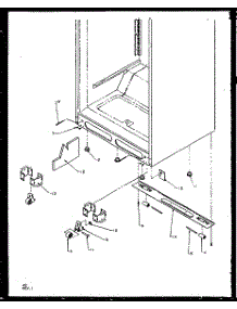 02 - Cabinet Bottom parts for Amana Refrigerator TXI22RW / P1168008W W from AppliancePartsPros.com