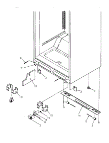 02 - Cabinet Bottom parts for Amana Refrigerator TY18S4W / P1195303W W from AppliancePartsPros.com