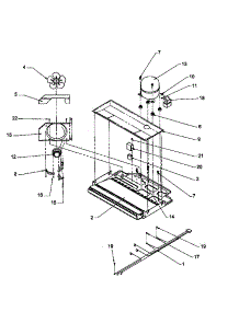 05 - Compressor Compartment parts for Amana Refrigerator TY21S4L / P1195605W L from AppliancePartsPros.com