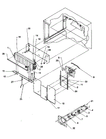 08 - Evap Area parts for Amana Refrigerator TYI21S4W / P1194709W W from AppliancePartsPros.com