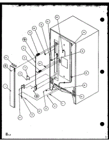 02 - Cabinet Back parts for Amana Refrigerator TZ18Q2E / P1156103W E from AppliancePartsPros.com