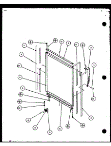 11 - Ref Door And Trim Parts parts for Amana Refrigerator TZ18Q2E / P1156103W E from AppliancePartsPros.com