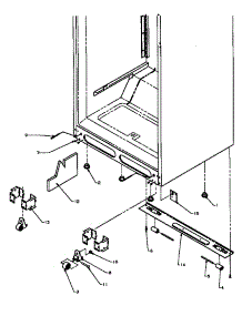 02 - Cabinet Bottom parts for Amana Refrigerator TZ19R2L / P1181901W L from AppliancePartsPros.com