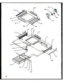 04 - Cabinet Shelving parts for Amana Refrigerator TZ19R2W / P1158505W W from AppliancePartsPros.com
