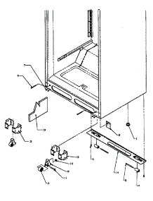 02 - Cabinet Bottom parts for Amana Refrigerator TZ19R3E / P1181906W E from AppliancePartsPros.com