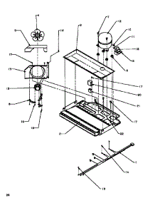 05 - Compressor Compartment parts for Amana Refrigerator TZ19R3E / P1181906W E from AppliancePartsPros.com