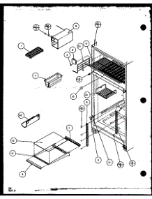 05 - Cabinet Shelving parts for Amana Refrigerator TZ20QE / P1156201W E from AppliancePartsPros.com