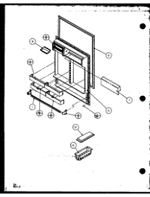 10 - Ref Door parts for Amana Refrigerator TZ20QL / P1156202W L from AppliancePartsPros.com