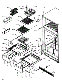 03 - Cabinet Shelving parts for Amana Refrigerator TZ21R3E / P1181501W E from AppliancePartsPros.com