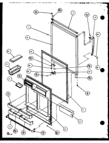 09 - Ref Door parts for Amana Refrigerator TZ22QL / P1114906W L from AppliancePartsPros.com