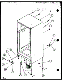 02 - Cabinet Bottom And Back parts for Amana Refrigerator TZ22QW / P1114906W W from AppliancePartsPros.com