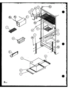04 - Cabinet Shelving parts for Amana Refrigerator TZ22QW / P1114906W W from AppliancePartsPros.com