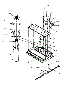 05 - Compressor Compartment parts for Amana Refrigerator TZ22R3E / P1181601W E from AppliancePartsPros.com