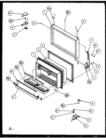 08 - Fz Door parts for Amana Refrigerator TZ22RE / P1157701W E from AppliancePartsPros.com