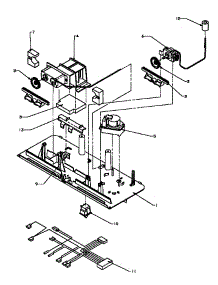 07 - Control Panel parts for Amana Refrigerator TZI21R3W / P1182001W W from AppliancePartsPros.com