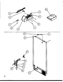 08 - Factory Installed Ice Maker parts for Amana Refrigerator TZI21RE / P1168005W E from AppliancePartsPros.com