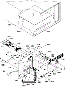 04 - Shelf / Rear Access Panel parts for Amana Microwave U1200I / P1194305M from AppliancePartsPros.com