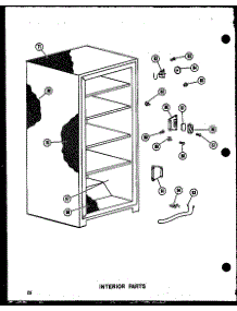 04 - Interior Parts parts for Amana Freezer U13K-C / P6025005W C from AppliancePartsPros.com
