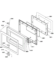 02 - Door parts for Amana Microwave U1600D / P1194303M from AppliancePartsPros.com