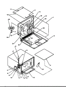 02 - Cavity Assy parts for Amana Microwave U1600S / P4020008202 from AppliancePartsPros.com