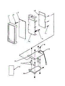 03 - Control Panel Assy parts for Amana Microwave U1600S / P4020008202 from AppliancePartsPros.com