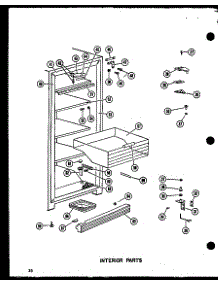 03 - Interior Parts parts for Amana Freezer U16K / P6025002W from AppliancePartsPros.com