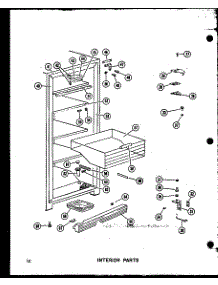 03 - Interior Parts parts for Amana Freezer U18W / P6033509W from AppliancePartsPros.com