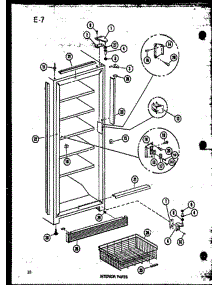 03 - Interior Parts parts for Amana Freezer U-23C-A / P6034583W A from AppliancePartsPros.com