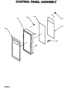 03 - Control Panel Assy parts for Amana Microwave U2800ST / P0U2800ST from AppliancePartsPros.com