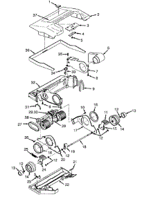 04 - Mainbody, Hood parts for Hoover Vacuum U3109--- from AppliancePartsPros.com