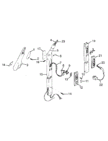 03 - Handle parts for Hoover Vacuum U3109100 from AppliancePartsPros.com