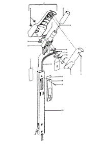 03 - Handle parts for Hoover Vacuum U3317--- from AppliancePartsPros.com