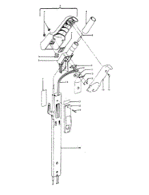 03 - Handle parts for Hoover Vacuum U3331--- from AppliancePartsPros.com
