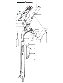 03 - Handle parts for Hoover Vacuum U3345900 from AppliancePartsPros.com