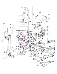 03 - Handle, Mainbody, Outerbag, Hood parts for Hoover Vacuum U4125--- from AppliancePartsPros.com