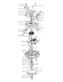 02 - Motor Assembly parts for Hoover Vacuum U4137001 from AppliancePartsPros.com