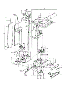 03 - Handle, Mainbody, Outerbag, Hood parts for Hoover Vacuum U4151--- from AppliancePartsPros.com