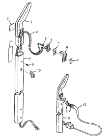 03 - Handle parts for Hoover Vacuum U4201--- from AppliancePartsPros.com