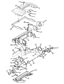 04 - Mainbody, Hood parts for Hoover Vacuum U4209--- from AppliancePartsPros.com