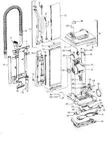 02 - Mainbody, Handle, Outerbag parts for Hoover Vacuum U4262950 from AppliancePartsPros.com
