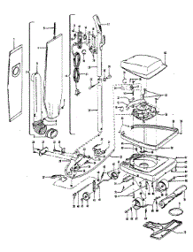 02 - Mainbody, Handle, Outerbag parts for Hoover Vacuum U4291021 from AppliancePartsPros.com