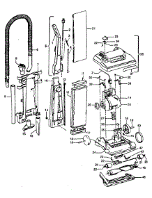 02 - Mainbody, Handle, Outerbag parts for Hoover Vacuum U4299930 from AppliancePartsPros.com
