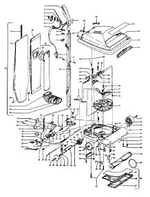 03 - Handle, Mainbody, Outerbag, Hood parts for Hoover Vacuum U4339--- from AppliancePartsPros.com