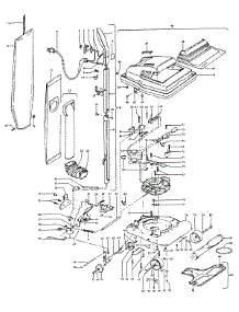 02 - Handle, Mainbody, Baghousing, Hood parts for Hoover Vacuum U4351 from AppliancePartsPros.com