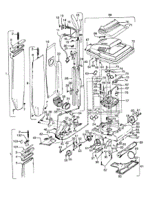 03 - Handle, Mainbody, Outerbag, Hood parts for Hoover Vacuum U4381930 from AppliancePartsPros.com