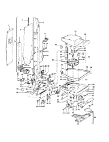 03 - Handle, Mainbody, Outerbag, Hood parts for Hoover Vacuum U4493021 from AppliancePartsPros.com