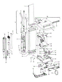 02 - Mainbody, Handle, Outerbag parts for Hoover Vacuum U4545900 from AppliancePartsPros.com